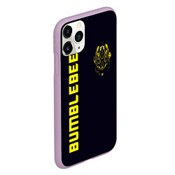 Чехол iPhone 11 Pro матовый Bumblebee Style, цвет: 3D-сиреневый — фото 2