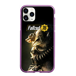 Чехол iPhone 11 Pro матовый FALLOUT 76, цвет: 3D-фиолетовый