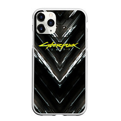 Чехол iPhone 11 Pro матовый Cyberpunk 2077, цвет: 3D-белый