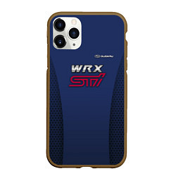 Чехол iPhone 11 Pro матовый Subaru wrx sti, цвет: 3D-коричневый