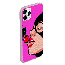 Чехол iPhone 11 Pro матовый Catwoman Cherry, цвет: 3D-розовый — фото 2