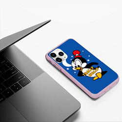 Чехол iPhone 11 Pro матовый Trally Wally, цвет: 3D-розовый — фото 2