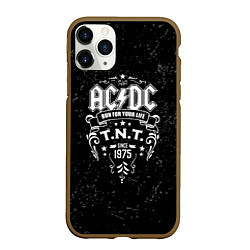 Чехол iPhone 11 Pro матовый AC/DC: Run For Your Life, цвет: 3D-коричневый