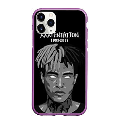 Чехол iPhone 11 Pro матовый XXXTentacion: 1998-2018, цвет: 3D-фиолетовый