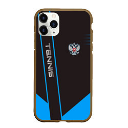 Чехол iPhone 11 Pro матовый Tennis: Russian Style, цвет: 3D-коричневый