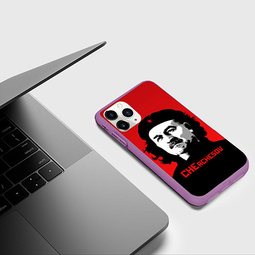 Чехол iPhone 11 Pro матовый Che Rchesov / 3D-Фиолетовый – фото 3