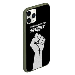 Чехол iPhone 11 Pro матовый Skillet: Rise in revolution, цвет: 3D-темно-зеленый — фото 2