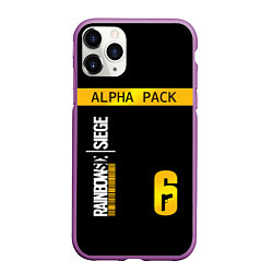 Чехол iPhone 11 Pro матовый Rainbow Six Siege: Alpha Pack, цвет: 3D-фиолетовый