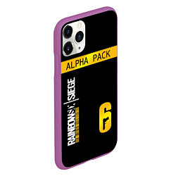 Чехол iPhone 11 Pro матовый Rainbow Six Siege: Alpha Pack, цвет: 3D-фиолетовый — фото 2