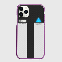 Чехол iPhone 11 Pro матовый RK900: Become Human, цвет: 3D-фиолетовый