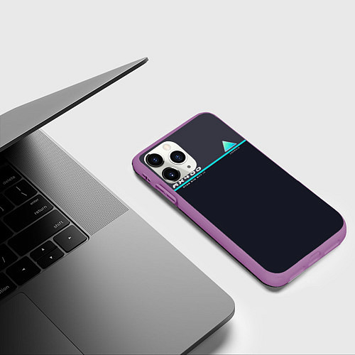 Чехол iPhone 11 Pro матовый Detroit: AX400 / 3D-Фиолетовый – фото 3