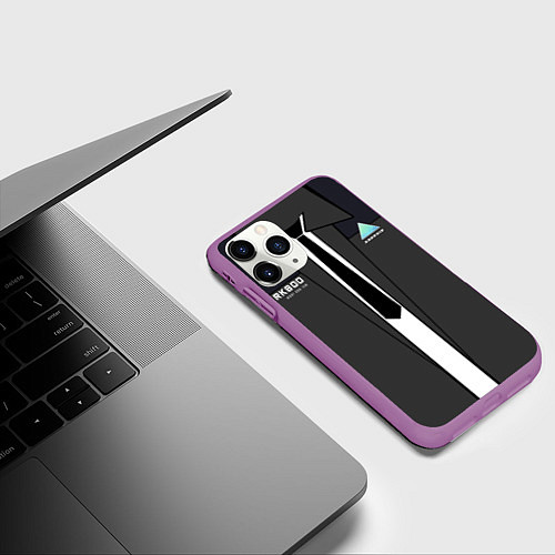 Чехол iPhone 11 Pro матовый Conor RK800 / 3D-Фиолетовый – фото 3