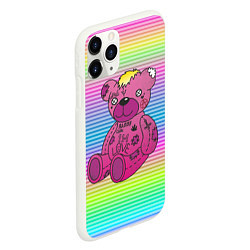 Чехол iPhone 11 Pro матовый Lil Peep Bear, цвет: 3D-белый — фото 2