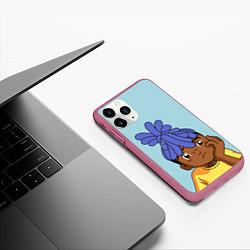 Чехол iPhone 11 Pro матовый XXXTentacion Kid, цвет: 3D-малиновый — фото 2