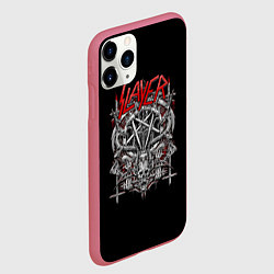 Чехол iPhone 11 Pro матовый Slayer: Hell Goat, цвет: 3D-малиновый — фото 2