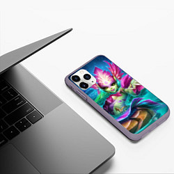 Чехол iPhone 11 Pro матовый Nami: LoL, цвет: 3D-серый — фото 2