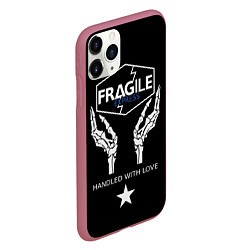 Чехол iPhone 11 Pro матовый Death Stranding: Fragile Express, цвет: 3D-малиновый — фото 2