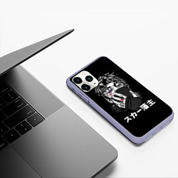 Чехол iPhone 11 Pro матовый Scarlxrd: hieroglyphs, цвет: 3D-светло-сиреневый — фото 2