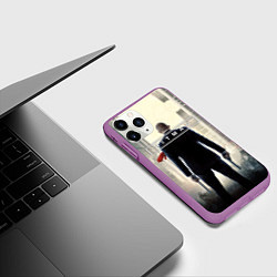 Чехол iPhone 11 Pro матовый Hitman: Retribution, цвет: 3D-фиолетовый — фото 2