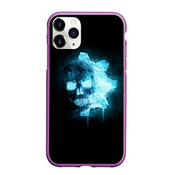 Чехол iPhone 11 Pro матовый Gears of War: Death Shadow, цвет: 3D-фиолетовый