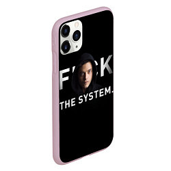 Чехол iPhone 11 Pro матовый F*ck The System: Mr Robot, цвет: 3D-розовый — фото 2