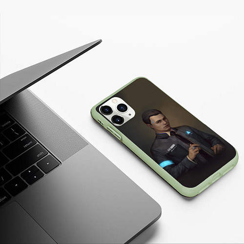 Чехол iPhone 11 Pro матовый Mr. Connor / 3D-Салатовый – фото 3