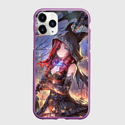 Чехол iPhone 11 Pro матовый Ярость Бахамута, цвет: 3D-фиолетовый