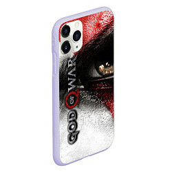 Чехол iPhone 11 Pro матовый God of War: Kratos, цвет: 3D-светло-сиреневый — фото 2