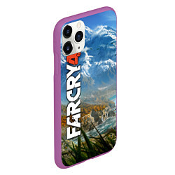 Чехол iPhone 11 Pro матовый Far Cry 4: Ice Mountains, цвет: 3D-фиолетовый — фото 2