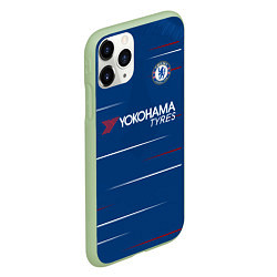 Чехол iPhone 11 Pro матовый FC Chelsea Home 18-19, цвет: 3D-салатовый — фото 2