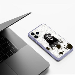 Чехол iPhone 11 Pro матовый Slipknot Demon, цвет: 3D-светло-сиреневый — фото 2