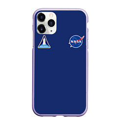 Чехол iPhone 11 Pro матовый NASA: Special Form, цвет: 3D-светло-сиреневый