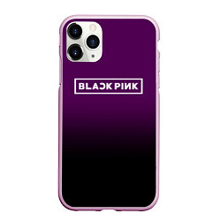 Чехол iPhone 11 Pro матовый Black Pink: Violet Gradient, цвет: 3D-розовый