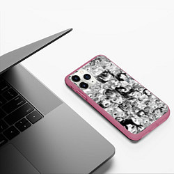 Чехол iPhone 11 Pro матовый AHEGAO, цвет: 3D-малиновый — фото 2