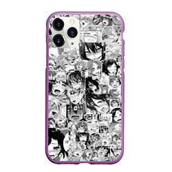 Чехол iPhone 11 Pro матовый AHEGAO, цвет: 3D-фиолетовый