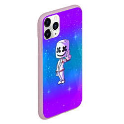 Чехол iPhone 11 Pro матовый Marshmello: Spaceman, цвет: 3D-розовый — фото 2