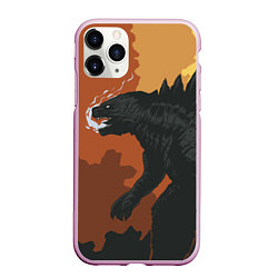 Чехол iPhone 11 Pro матовый Godzilla: Monster Smoke, цвет: 3D-розовый