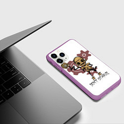 Чехол iPhone 11 Pro матовый Don't Starve: WX-78, цвет: 3D-фиолетовый — фото 2