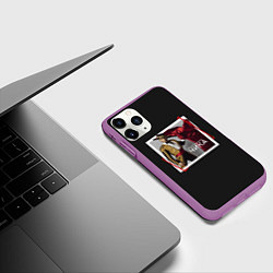 Чехол iPhone 11 Pro матовый Артур Пирожков: Чика, цвет: 3D-фиолетовый — фото 2