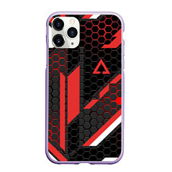 Чехол iPhone 11 Pro матовый CS:GO CYREX CARBON, цвет: 3D-светло-сиреневый