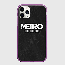 Чехол iPhone 11 Pro матовый Metro Exodus: Space Grey, цвет: 3D-фиолетовый