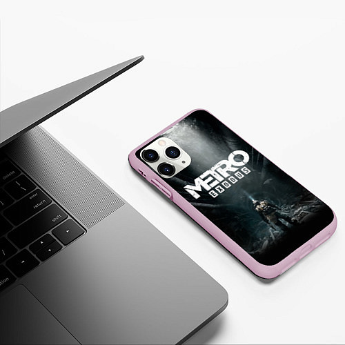 Чехол iPhone 11 Pro матовый Metro Exodus / 3D-Розовый – фото 3