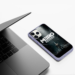 Чехол iPhone 11 Pro матовый Metro Exodus, цвет: 3D-светло-сиреневый — фото 2