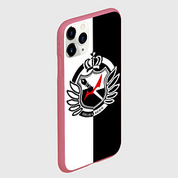 Чехол iPhone 11 Pro матовый MONOKUMA SCHOOL, цвет: 3D-малиновый — фото 2
