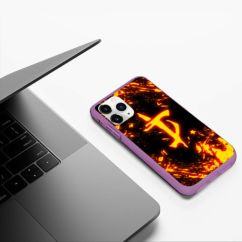 Чехол iPhone 11 Pro матовый DOOM: The Crucible / 3D-Фиолетовый – фото 3