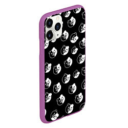 Чехол iPhone 11 Pro матовый MONOKUMA, цвет: 3D-фиолетовый — фото 2