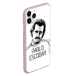 Чехол iPhone 11 Pro матовый Pablo Escobar, цвет: 3D-розовый — фото 2