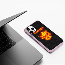 Чехол iPhone 11 Pro матовый Cyberpunk 2077: SAMURAI, цвет: 3D-розовый — фото 2