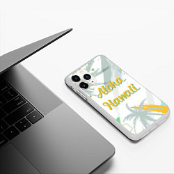 Чехол iPhone 11 Pro матовый Aloha Hawaii, цвет: 3D-белый — фото 2
