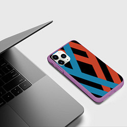 Чехол iPhone 11 Pro матовый Darling in the Franxx, цвет: 3D-фиолетовый — фото 2
